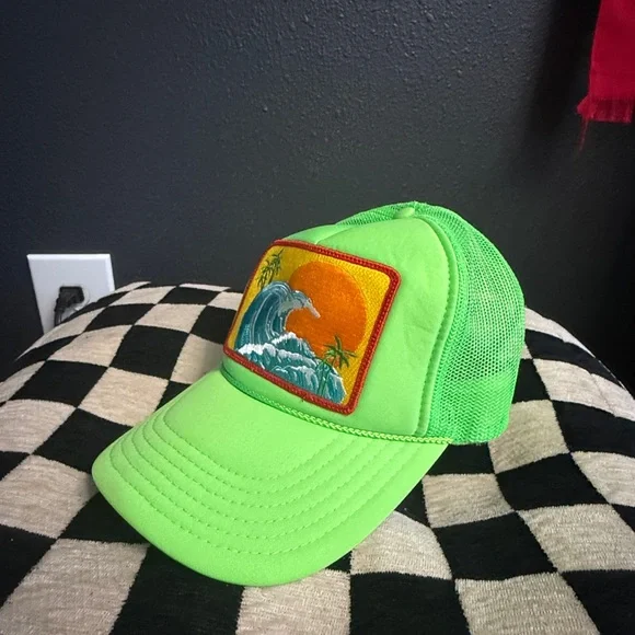 VERY RARE NWOT Aviator Nation Hawaii Trucker Hat Unisex VCFL_SIG_NS-WHT-SD01.jpg?v=  main image 2